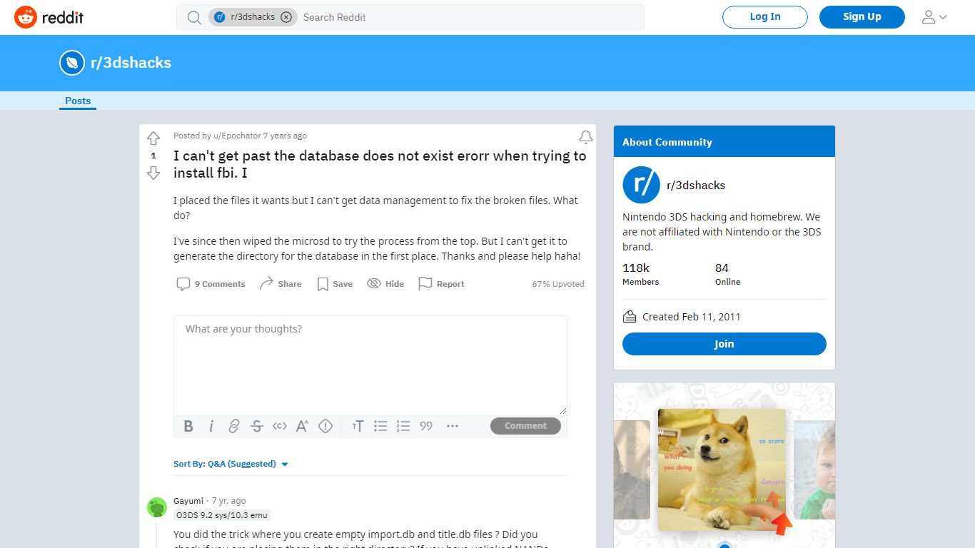 I can't get past the database does not exist erorr when trying to ...